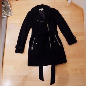 Michael Kors Black Overcoat
